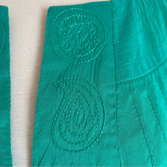 Calypso St. Barth Green Silk Tunic Dress - Picture 6 of 14